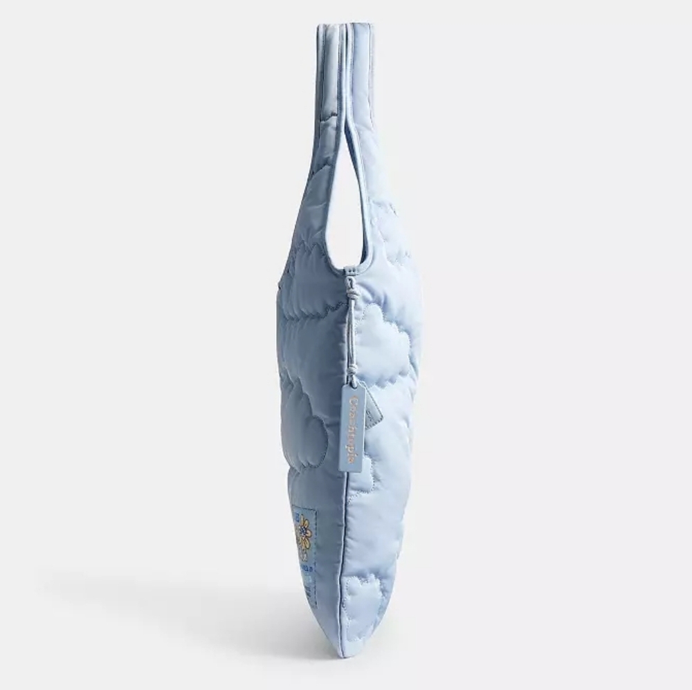 *NWT* COACHTOPIA Loop Flat Tote, Coach Quilted Cloud Tote Bag - Picture 12 of 16